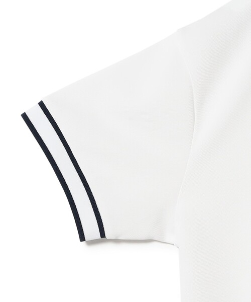 ポロシャツ ポロ ORANGE LABEL / リブライン スキッパー ポロシャツ 「DRY・STRETCH」 レディース BEAMS GOLF ポロシャツ ポロ ORANGE LABEL / リブライン
