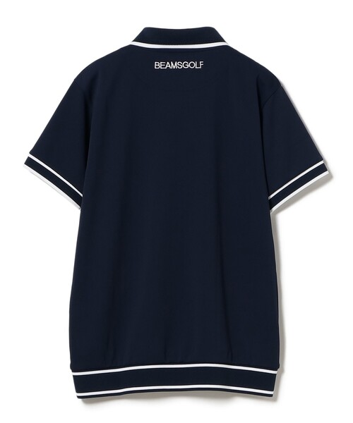ポロシャツ ポロ ORANGE LABEL / リブライン スキッパー ポロシャツ 「DRY・STRETCH」 レディース BEAMS GOLF｜ORANGE LABEL / リブライン スキッパー ポロシャツ