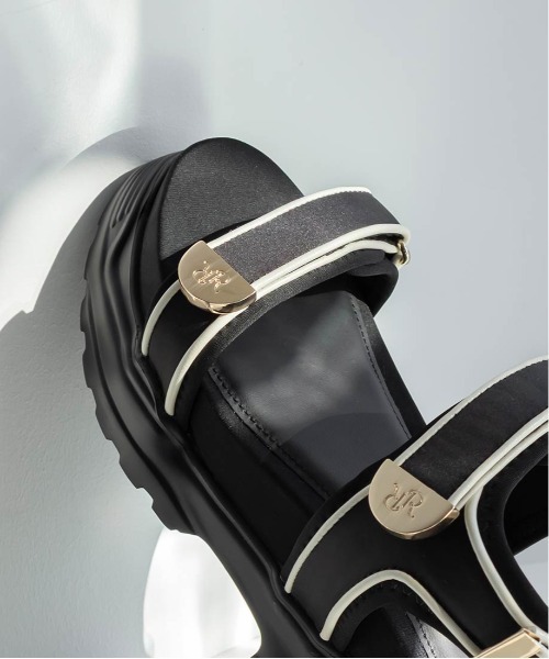 RANDA（ランダ） サンダル モノグラムベルトスポーツサンダル