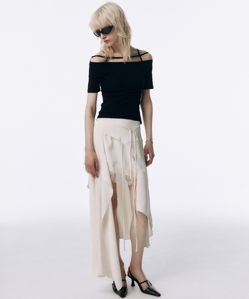JOSE MOON tシャツ STRAP OFFSHOULDER/ストラップオフショルダー