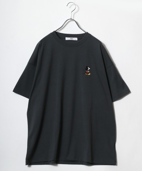 確認用☆Disney レディース ビックシルエット Tシャツ Disney tシャツ Disney（ディズニー）キャラクターカレッジロゴ