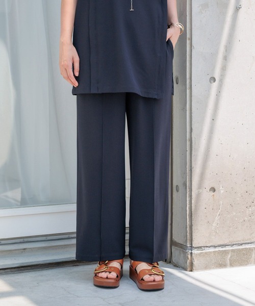 HEREIAM パンツ 「HEREIAM」イージーツイルパンツ レディース