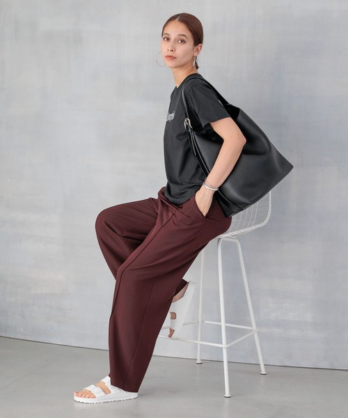 HEREIAM パンツ 「HEREIAM」イージーツイルパンツ レディース