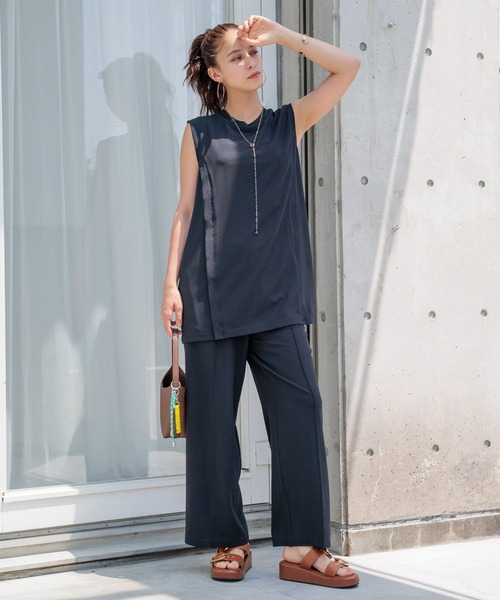 HEREIAM パンツ 「HEREIAM」イージーツイルパンツ レディース