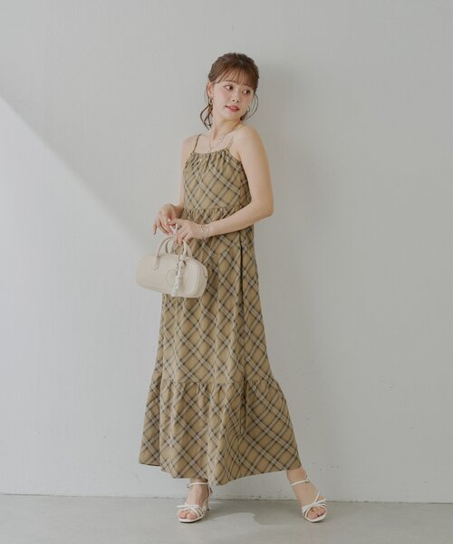 アメスリチェックワンピース アメスリチェックワンピース（マキシ丈/ロングワンピース