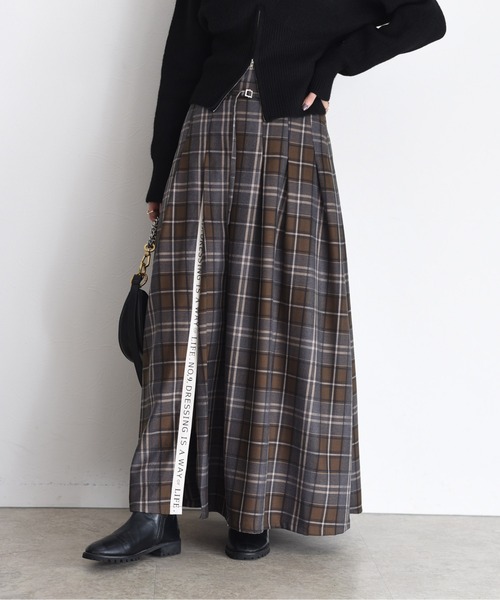 完売品 新品タグ付き Eimee Law テキストプリント プリーツスカート スカート│1page｜通常価格とセール価格│Eimee Law & LHELBIE