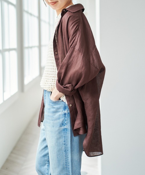 Spick＆Span ブラウス シャツ 「追加3」80リネンカシュクール