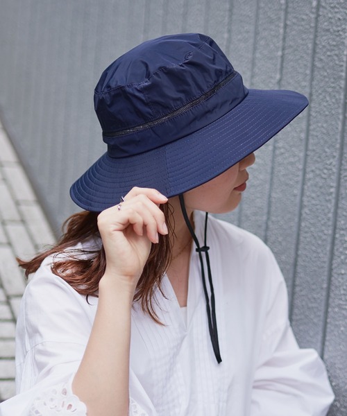 女性系　ハット AIC. 帽子 ハット ワイドツバハット/UPF50+/接触冷感裏地