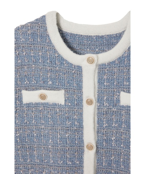 Her lip to ニットカーディガン S ブルー レディース : ZOZOTOWN Yahoo