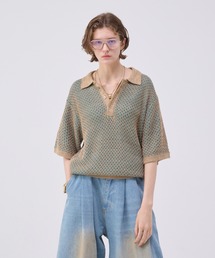ポロシャツ MULTI COLLAR JACQUARD KNIT POLO/マルチカラージャガードニットポロ メンズ｜ZOZOTOWN Yahoo!店