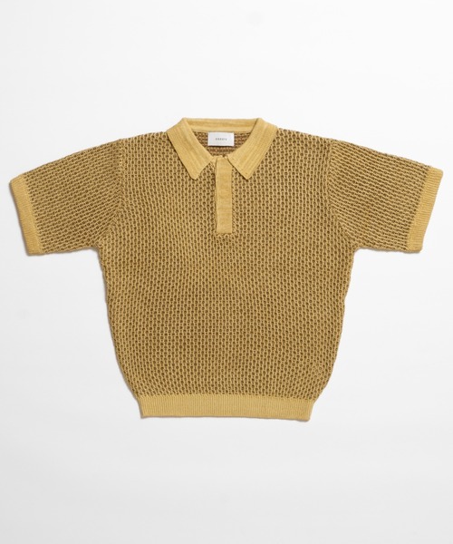 soerte ポロシャツ 半袖 Multi Color Jacquard Knit Polo / マルチ