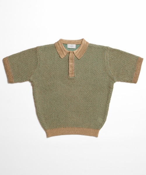 soerte ポロシャツ 半袖 Multi Color Jacquard Knit Polo / マルチ