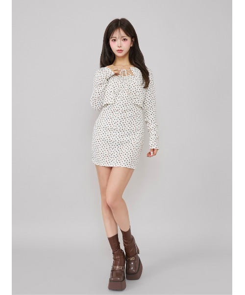 【mym.kon】Daricダーリッチ フローラルカットカーディガン Darich カーディガン フローラルカットカーディガン レディース