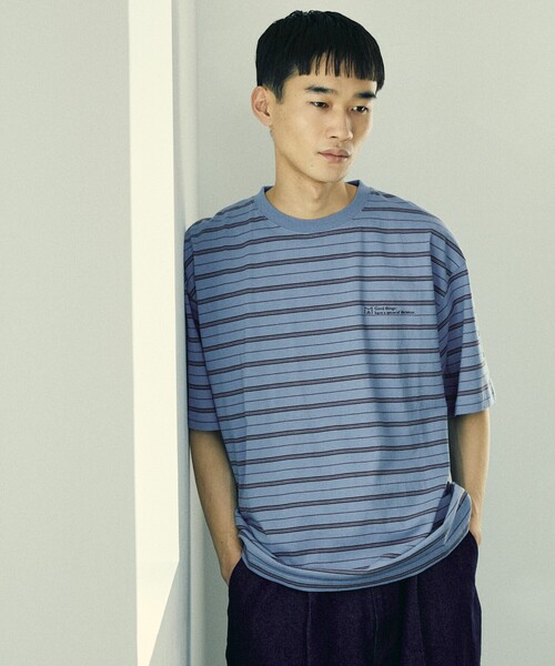 「Firsthand」 半袖Tシャツ M サックスブルー メンズ