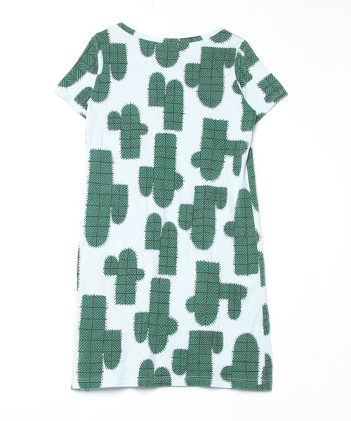 mina perhonen 「mina perhonen」 半袖ワンピース 36 ブルー