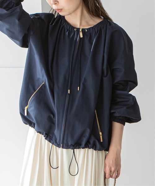 NOBLE（ノーブル） ジップアップブルゾン 36 ネイビー レディース