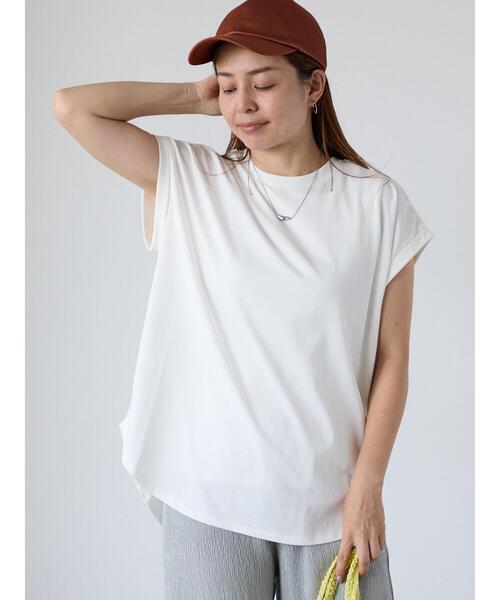 Lugnoncure（ルノンキュール） tシャツ 「接触冷感」フレンチ袖 
