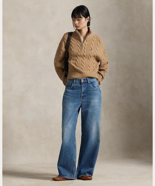 POLO RALPH LAUREN ニット セーター ケーブル ウールカシミヤ