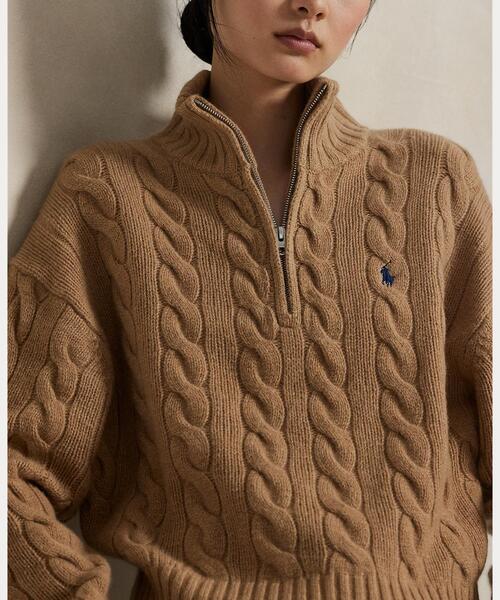 POLO RALPH LAUREN ニット セーター ケーブル ウールカシミヤ