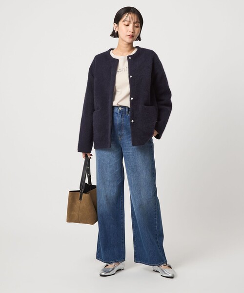 新品　green label relaxingFOXブレンドセッケツカーディガン 新品 green label relaxingFOXブレンドセッケツカーディガン size