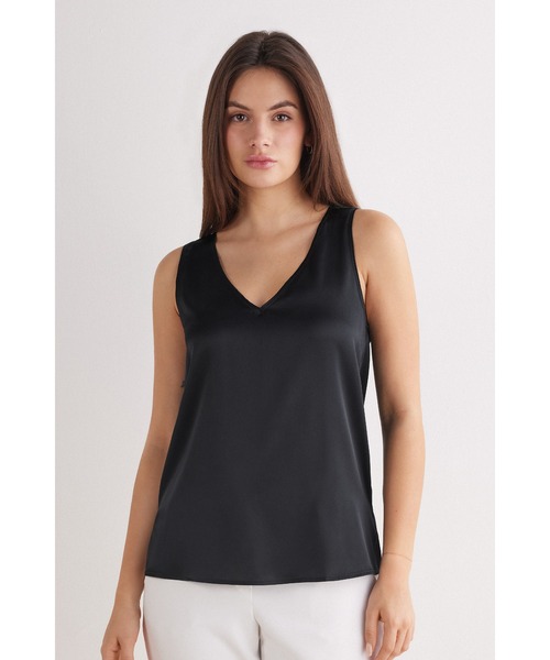 Intimissimi（インティミッシミ） タンクトップ ノースリーブ シルク V 