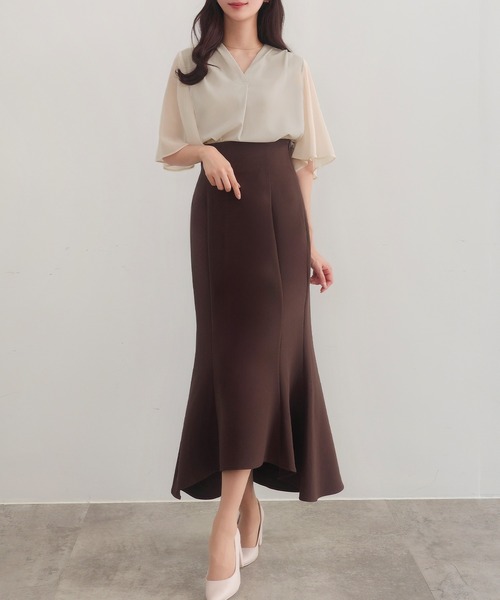 「CENEA」 半袖ブラウス LARGE ブラック レディース_画像9