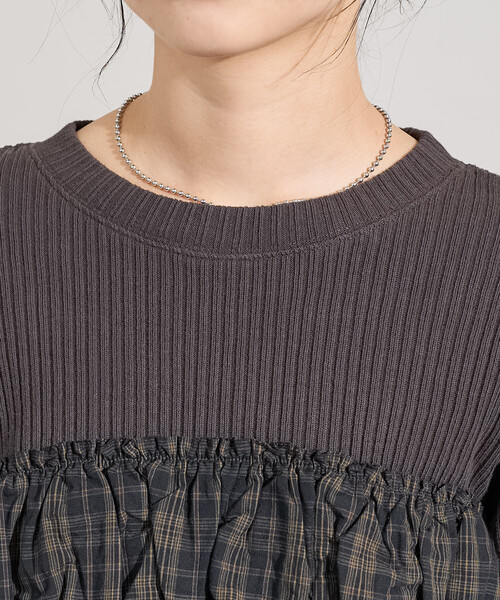 FREAK'S STORE（フリークスストア） tシャツ アーミーリブ チェック