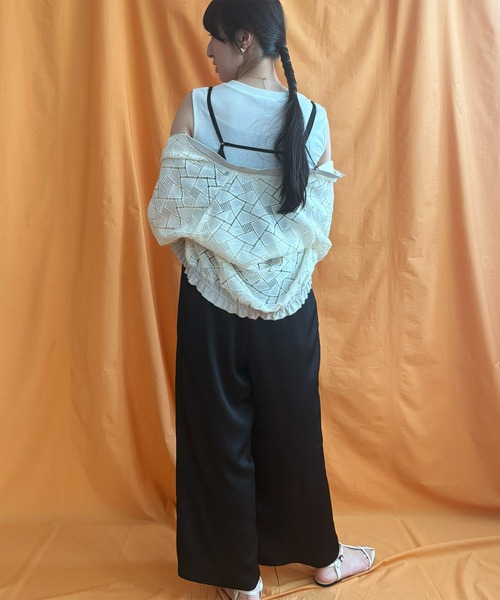 「LHELBIE」 オーバーオール M ブラック レディース_画像2