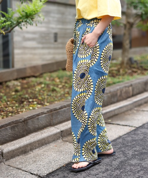 cardo fabrica アフリカンバティックテーパードイージーパンツ CIAOPANIC TYPY（チャオパニックティピー）の「アフリカンバティック