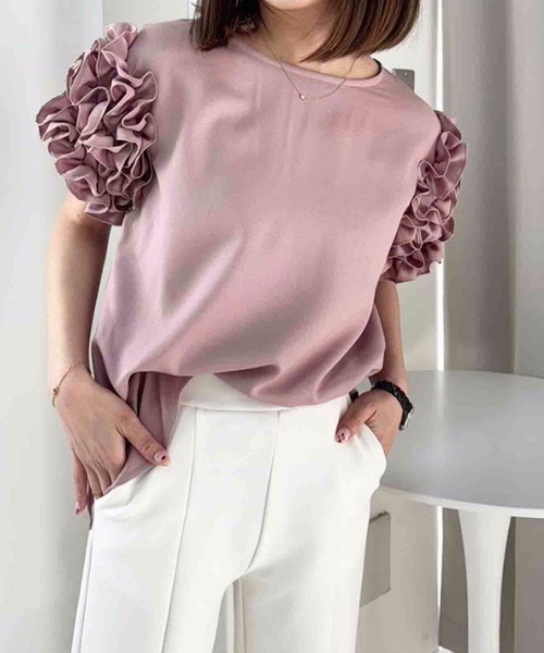 Myu（ミュー） 半袖カットソー LARGE ピンク レディース : ZOZOTOWN