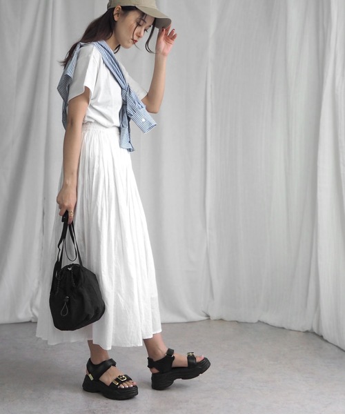 「minia」 ヒールサンダル M シルバー レディース_画像8