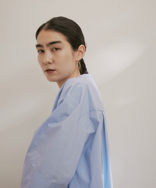 「SALON adam et rope'」 半袖ブラウス FREE サックスブルー レディース_画像6