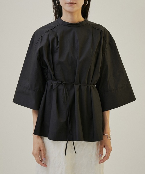 「SALON adam et rope'」 半袖ブラウス FREE サックスブルー レディース_画像8