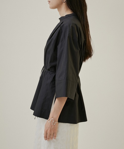 「SALON adam et rope'」 半袖ブラウス FREE サックスブルー レディース_画像9