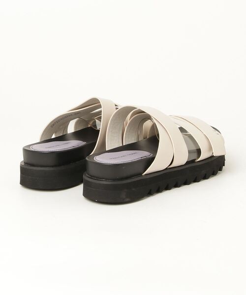 「MARECHAL TERRE」 フラットサンダル 23.5 ホワイト レディース_画像2
