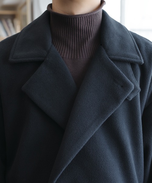 「epnok」 チェスターコート MEDIUM モカ メンズ_画像6