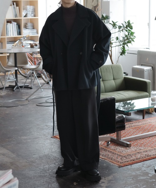 「epnok」 チェスターコート MEDIUM モカ メンズ_画像9