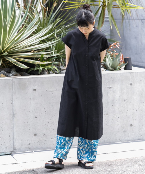 「UR Lab.」 半袖ワンピース FREE ネイビー レディース_画像7