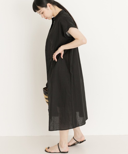 「UR Lab.」 半袖ワンピース FREE ネイビー レディース_画像9