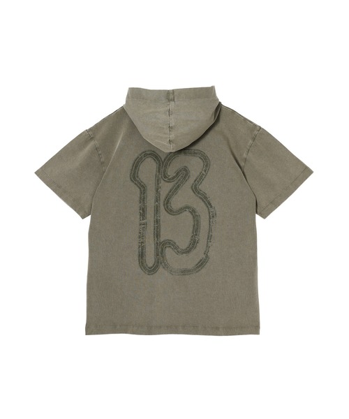 tシャツ Printed Hooded T-Shirt Brown S25N0165 レディース メンズの画像