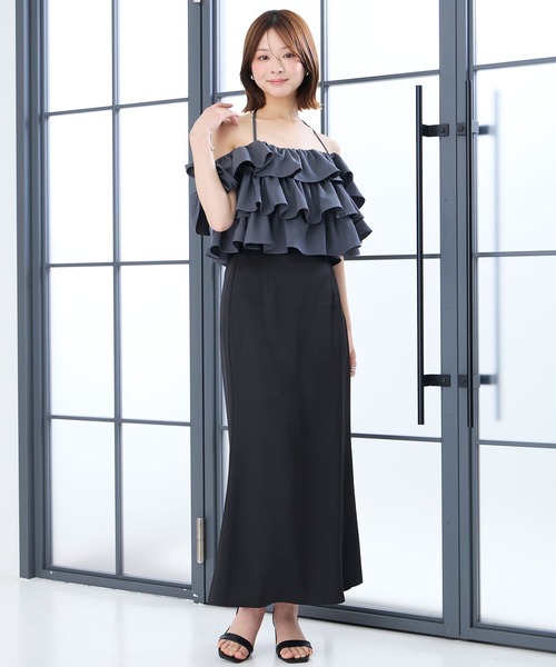 Elishe ロング スカート サテンロングスカート : ZOZOTOWN Yahoo!店