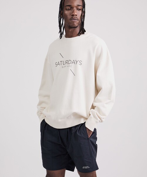 SATURDAYS NEW YORK CITY ハーフジップスウェット SATURDAYS NEW YORK CITY ハーフジップスウェット