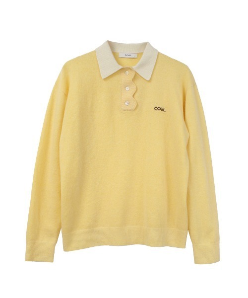 COEL（コエル） ポロシャツ ポロ スカラップポロニット レディース