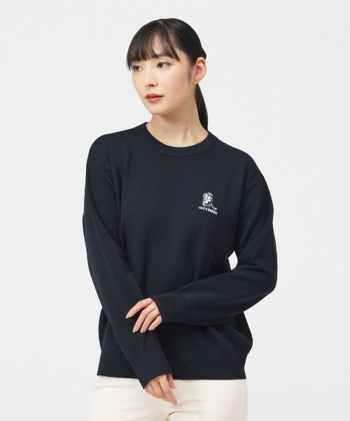ニット セーター ジャックバニー 「ドラえもん」ダブルJQ クルーネック