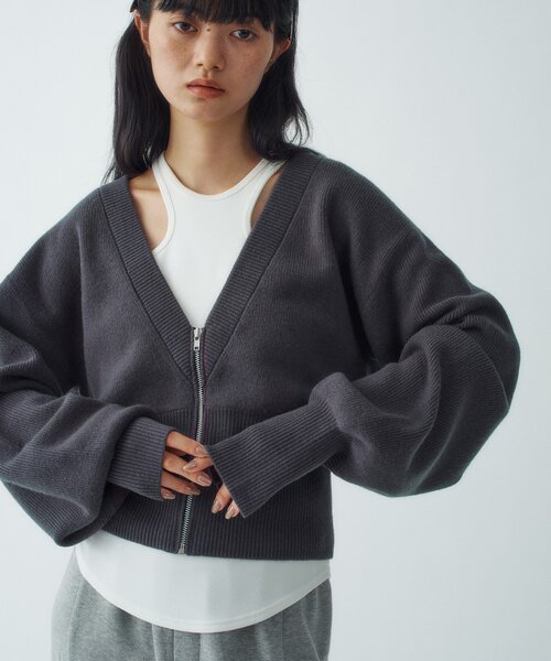 CODE A カーディガン zip form cardigan レディース : ZOZOTOWN Yahoo