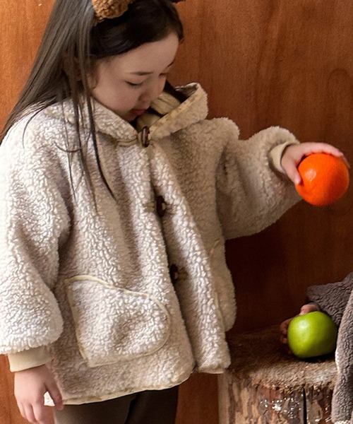 DAY CLOSET ブルゾン アウター 「表ボア×フリース裏起毛/フード付き