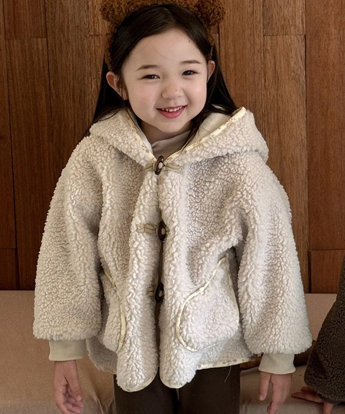 DAY CLOSET ブルゾン アウター 「表ボア×フリース裏起毛/フード付き