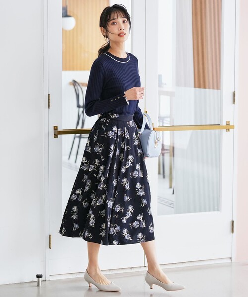 ANY SIS（エニィスィス） スカート フラワータック スカート