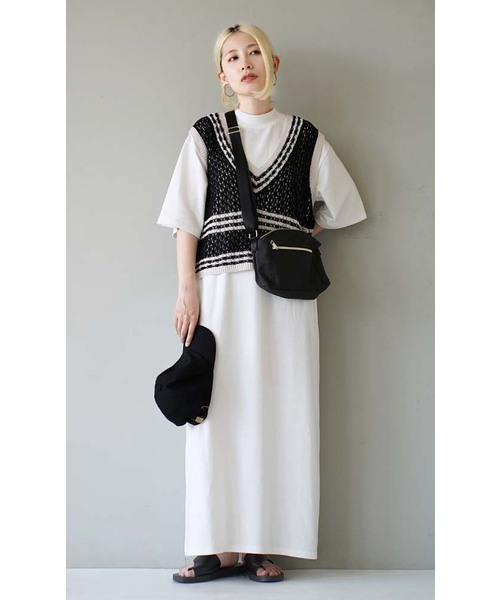 「zootie」 半袖ワンピース M ブルー レディース_画像4