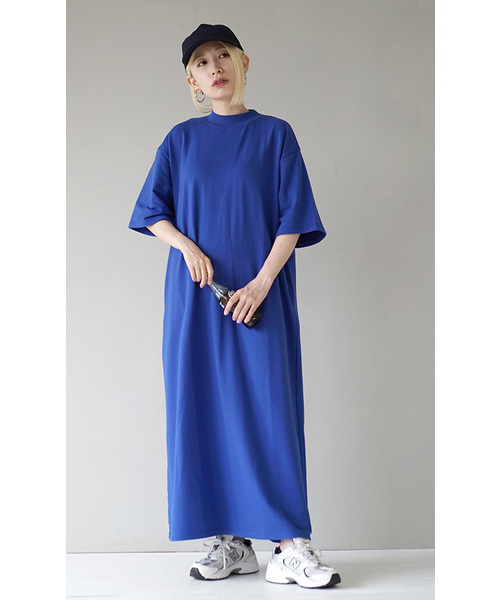 「zootie」 半袖ワンピース M ブルー レディース_画像7